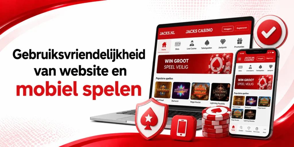 Gebruiksvriendelijkheid van website en mobiel spelen