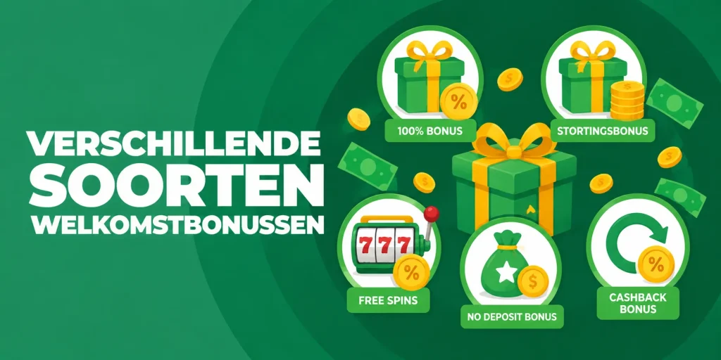 Verschillende soorten welkomstbonussen